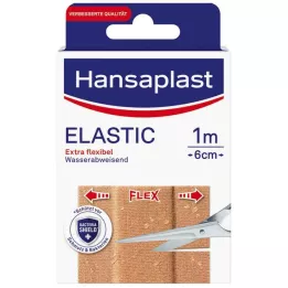 HANSAPLAST Emplastros elásticos 6 cmx1 m, 1 pc