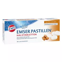 Comprimidos para garganta de caramelo salgado Emser Pastilles, 30 unidades