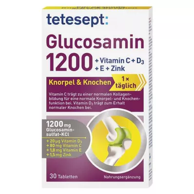 TETESEPT Glucosamine 1200 comprimidos revestidos por película, 30 unidades