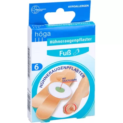 HÜHNERAUGENPFLASTER 2x7,5 cm Höga, 6 pcs