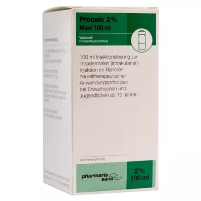 Procaína pharmarissano 2% Maxi solução injetável Fla.100 ml, 100 ml Procaína pharmarissano 2% Maxi solução injetável Fla.100 ml, 100 ml