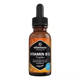 VITAMIN B12 100 µg gotas veganas de dose elevada, 50 ml