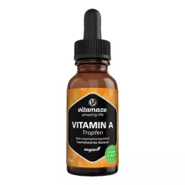 VITAMIN A 500 µg gotas veganas de dose elevada, 50 ml