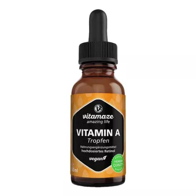 VITAMIN A 500 µg gotas veganas de dose elevada, 50 ml VITAMIN A 500 µg gotas veganas de dose elevada, 50 ml