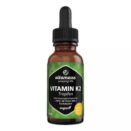 VITAMIN K2 MK7 gotas vegana de alta dose, 50 ml