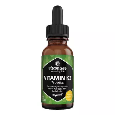 VITAMIN K2 MK7 gotas vegana de alta dose, 50 ml
