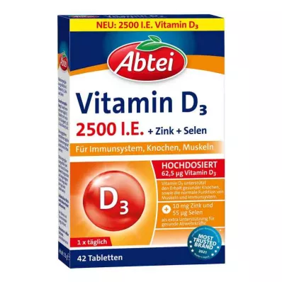 Abbey Vitamin D3 1600 unidades internacionais Forte Plus (42 unidades) Abbey Vitamin D3 1600 unidades internacionais Forte Plus (42 unidades)