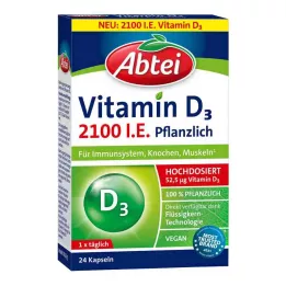 ABTEI Vitamina D3 2100 U.I. cápsulas vegetais, 24 unid