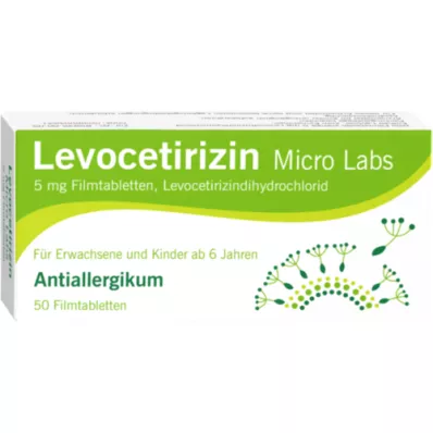 LEVOCETIRIZIN Micro Labs 5 mg comprimidos revestidos por película, 50 unidades