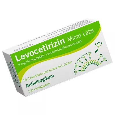 Levocetirizina Micro Labs 5 mg comprimidos revestidos por película, 100 unidades