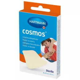 COSMOS Emplastros de abrasão 45x65 mm estéreis, 4 peças