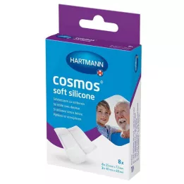 emplastros de silicone macio cosmos® 2 tamanhos, 8 peças
