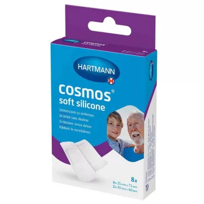 emplastros de silicone macio cosmos® 2 tamanhos, 8 peças