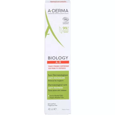 A-DERMA Biology cuidado anti-vermelhidão dermatológico, 40 ml