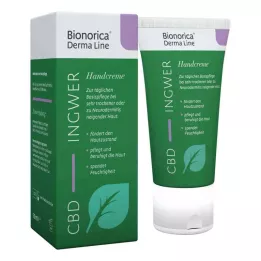 BIONORICA Derma Line Ginger-CBD Creme para as mãos, 50 ml