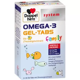 DOPPELHERZ Sistema familiar Omega-3 Gel-Tabs, 120 unidades