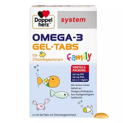 Sistema familiar Doppelherz Omega-3 Gel Tabs, 120 peças Sistema familiar Doppelherz Omega-3 Gel Tabs, 120 peças