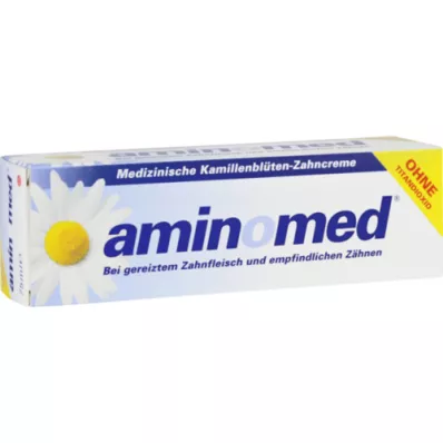 AMINOMED Pasta de dentes de flor de camomila sem dióxido de titânio, 75 ml