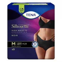TENA SILHOUETTE mais M noir, 9 peças