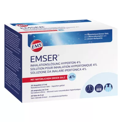EMSER® solução inalatória hipertônica 4%, 20X5 ml
