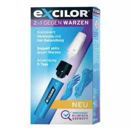 EXCILOR Embalagem combinada 2em1 contra as verrugas, 1 P