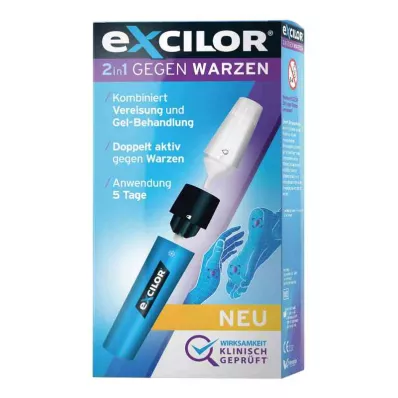 EXCILOR Embalagem combinada 2em1 contra as verrugas, 1 P
