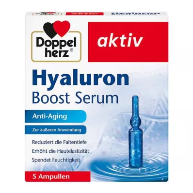 Ampolas de soro Doppelherz Hyaluron Boost, 5 unidades Ampolas de soro Doppelherz Hyaluron Boost, 5 unidades