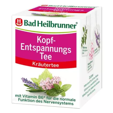 BAD HEILBRUNNER Saco de filtro para chá de relaxamento da cabeça, 8 peças