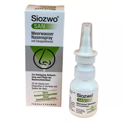 SIOZWO SAN Spray nasal de água do mar com dexpantenol, 20 ml SIOZWO SAN Spray nasal de água do mar com dexpantenol, 20 ml