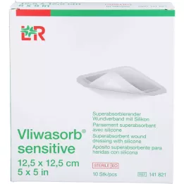 VLIWASORB Penso superabsorvente sensível de 12,5x12,5 cm, 10 unidades