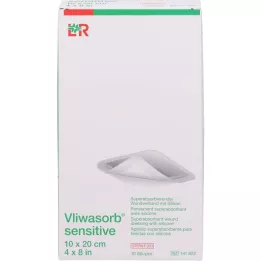 VLIWASORB Penso superabsorvente sensível de 10x20 cm, 10 unidades