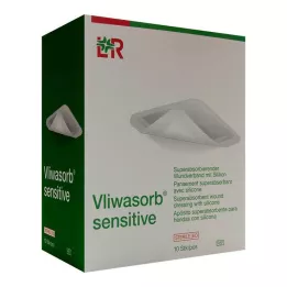 VLIWASORB Penso superabsorvente sensível de 10x20 cm, 10 unidades
