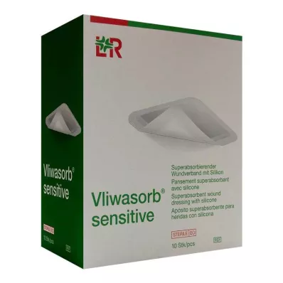 Curativo superabsorvente sensível Vliwasorb 10x20 cm, 10 unid