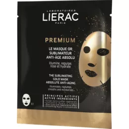 LIERAC Máscara em folha de ouro aperfeiçoadora Premium, 1X20 ml