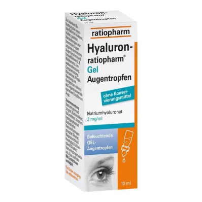 Colírio em gel Hyaluron-Ratiopharm, 10 ml