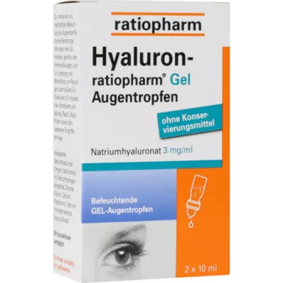 HYALURON-RATIOPHARM Colírio em gel, 2X10 ml