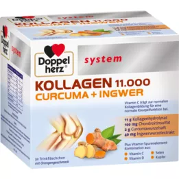 DOPPELHERZ Colagénio 11.000 Curcuma+Ingw.system TRA, 30X25 ml