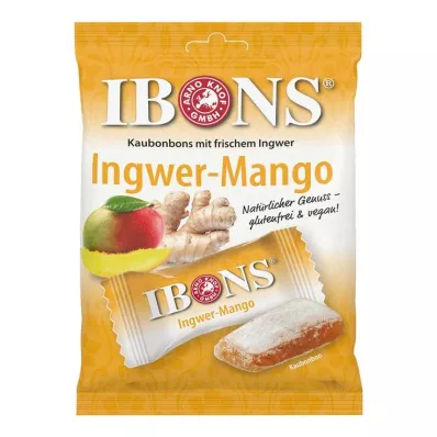 IBONS Saco de rebuçados de manga com gengibre, 92 g