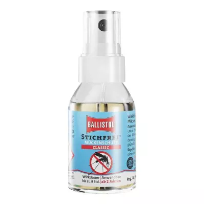 Ballistol Spray de bomba clássico repelente de mosquitos sem picadas, 20 ml