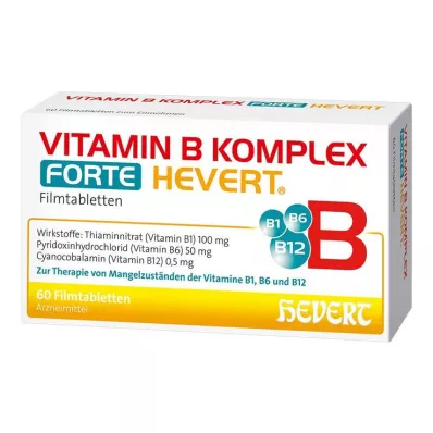 VITAMIN B KOMPLEX forte Hevert Tablets, 60 Capsules VITAMIN B KOMPLEX forte Hevert Tablets, 60 Capsules