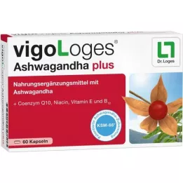 VIGOLOGES Ashwagandha plus capsules, 60 Cápsulas