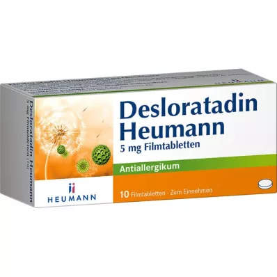 DESLORATADIN Heumann 5 mg comprimidos revestidos por película, 10 unid