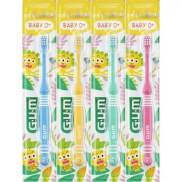 GUM Escova de dentes para bebé 0-2 anos, 1 unidade