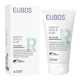 EUBOS KÜHL & KLAR Leite de limpeza anti-vermelhidão, 150 ml