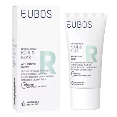 Eubos Cool &amp; Sérum Transparente Anti-Vermelhidão, 30 ml