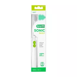 GUM SONIC DAILY Escova de dentes sónica branca, 1 unidade