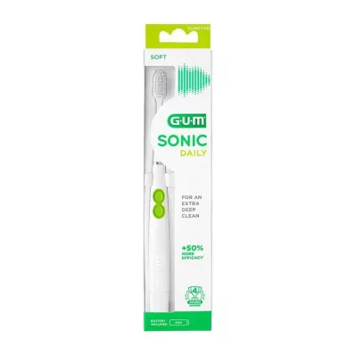 GUM Escova de dentes sônica Sonic Daily branca, 1 un GUM Escova de dentes sônica Sonic Daily branca, 1 un