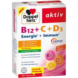 DOPPELHERZ B12+C+D3 Depot comprimidos activos, 100 unid