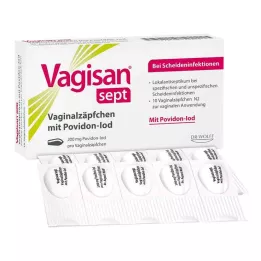 VAGISAN Supositórios vaginais com iodopovidona, 10 unidades