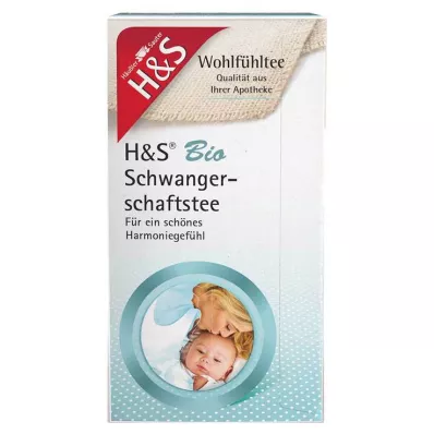 H&amp;S Saco de filtro para chá biológico da gravidez, 20X2 g